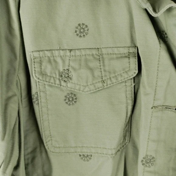 Talbots olive green cargo / utility jacket - Picture 3 of 4